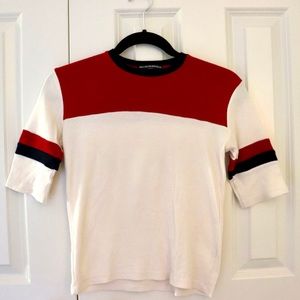 Brandy Melville Red/Navy/White Top